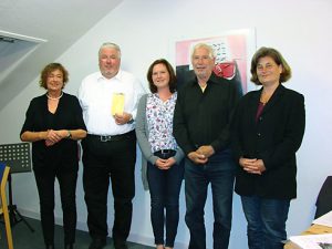 v.l.: Karin Voss, Horst Möller, Larissa Stettinger, Gerd Kuhn, Lolita Panzer