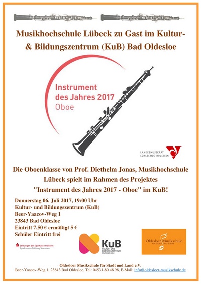 Instrument des Jahres - Oboe
